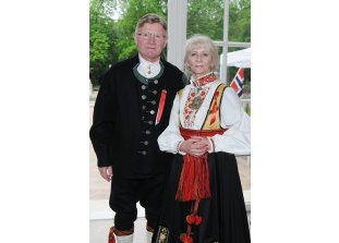 J.E Karsten Klepsvik oraz Heidi Klepsvik - Ambasador Norwegii w Polsce wraz z małżonką