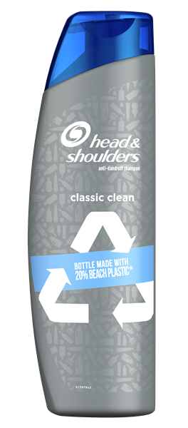 Head & Shoulders z butelką z plastikowych odpadów