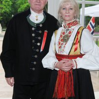 J.E Karsten Klepsvik oraz Heidi Klepsvik - Ambasador Norwegii w Polsce wraz z małżonką