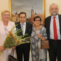 J.E Ambasador Republiki Chile (drugi z lewej) oraz J.E Ambasador Boliwiańskiej Republiki Wenezueli