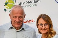 Konferencja przed turniejem tenisowym BNP Paribas Warsaw Open