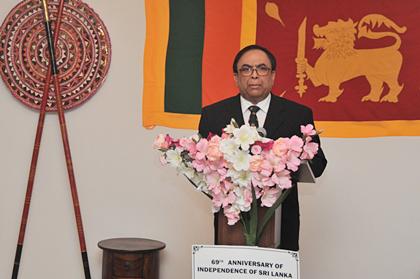 Tissa Wijeratne, przemowa ambasadora Sri Lanki